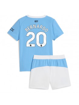 Billige Manchester City Bernardo Silva #20 Hjemmedraktsett Barn 2025-26 Kortermet (+ Korte bukser)